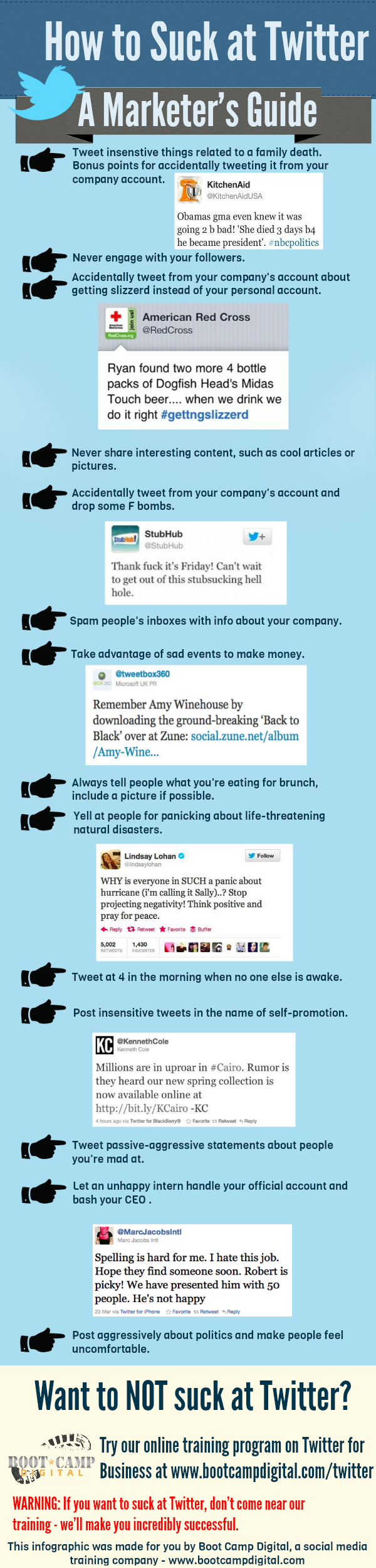 Examples of Bad Tweets by Companies and Celebrities