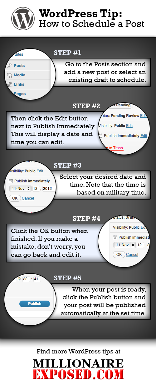 How to Schedule a WordPress Post for a Time and Date