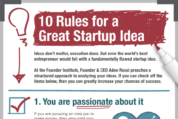 10 Rules for Good Entrepreneurial Ideas and Web Startup Ideas