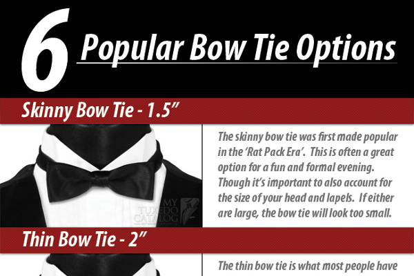 The 6 Different Types of Bow Ties