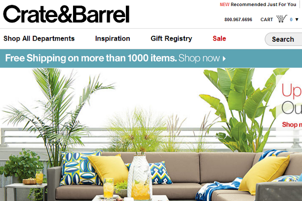 5 Crate and Barrel Competitors