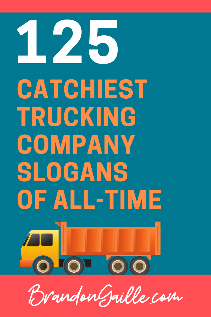 Featured image of post Recipe of Good Trucking Company Names