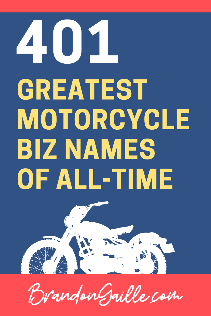 best name for motorcycle