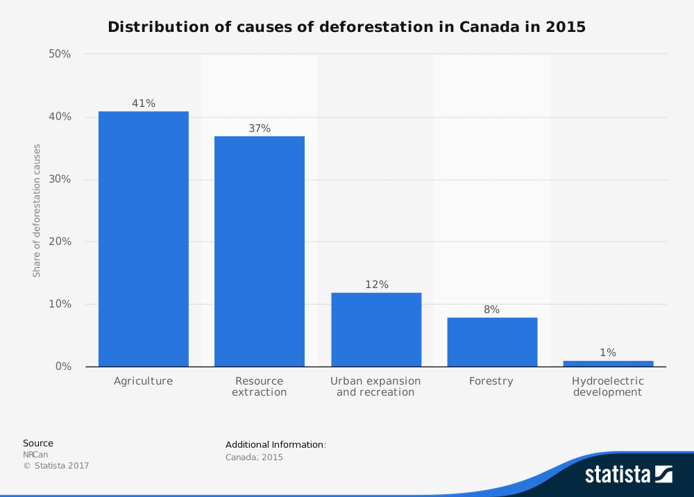 Causes of Deforestation Stats