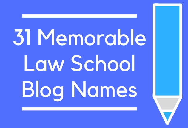 31 Memorable Law School Blog Names
