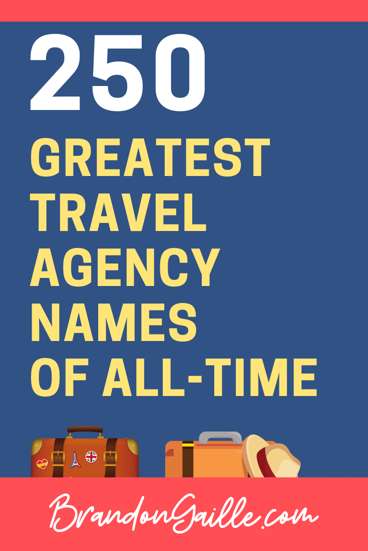 travel agency names not taken