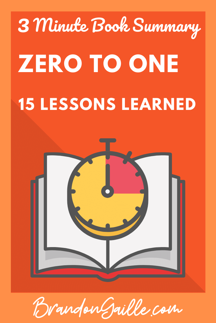 Things I Learn #12: Lessons from Zero to One by Peter Thiel: Pioneering  Innovation and Creating