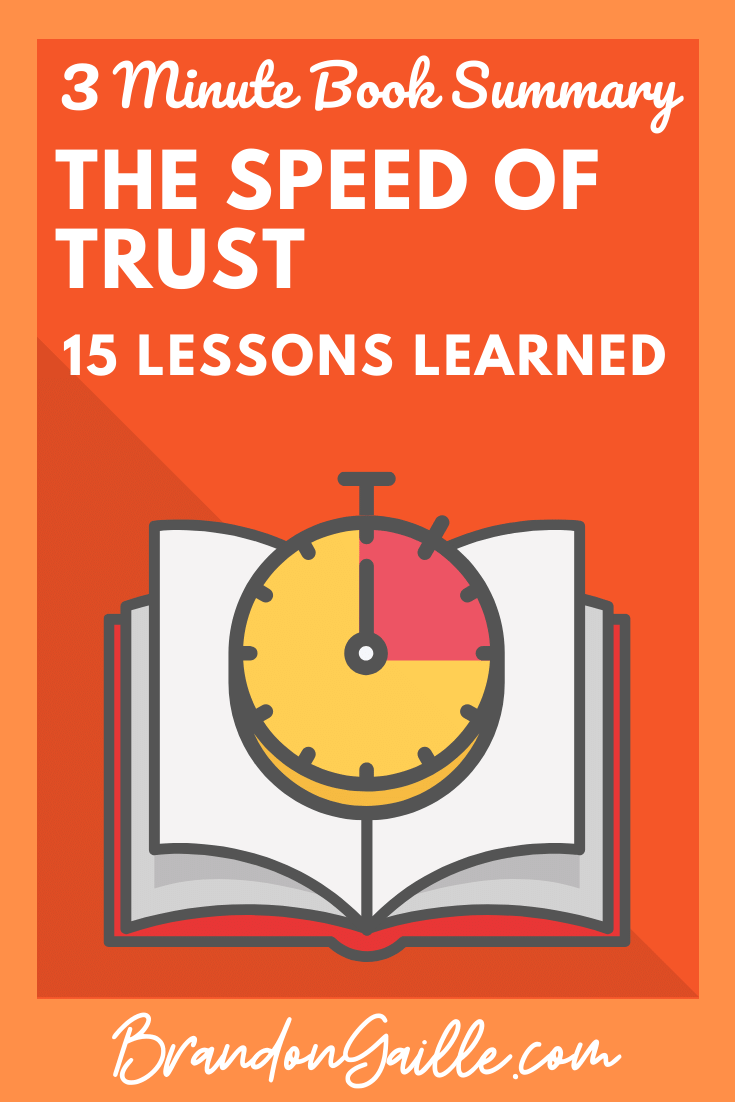 The Speed of Trust Summary